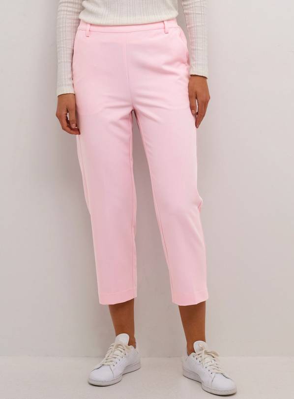 KAFFE Sakura Elastic Waist Suit Trousers Light Pink 16